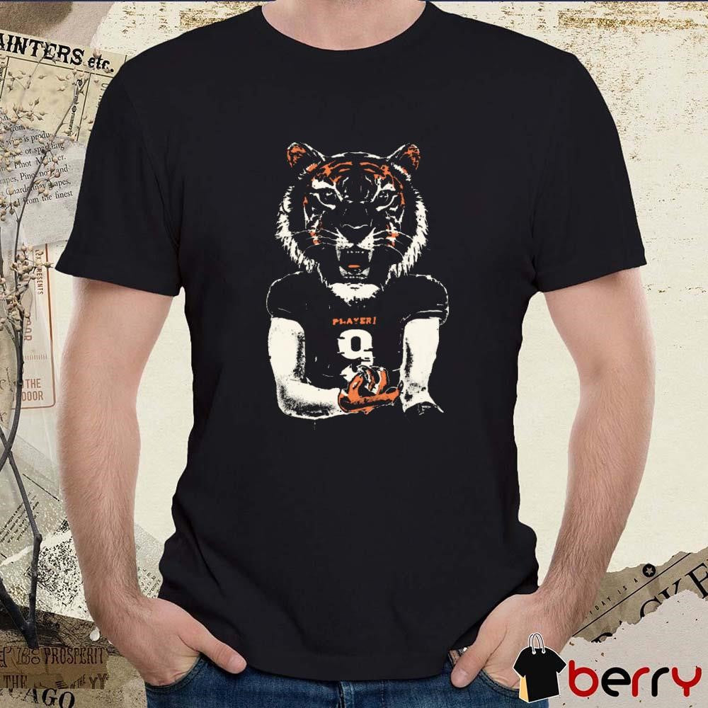 Joe Burrow Cincinnati Bengals Ice In My Veins Tiger t-shirt