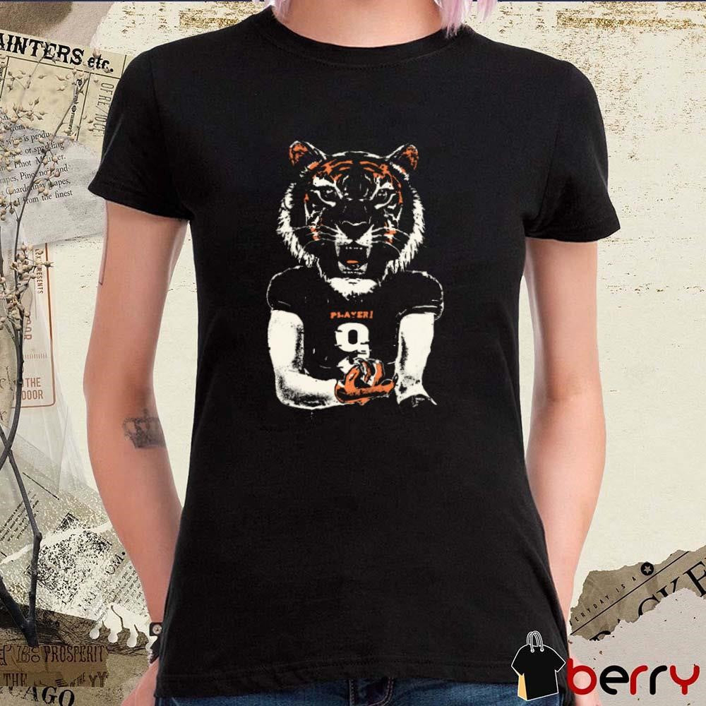 Joe Burrow Cincinnati Bengals Ice In My Veins Tiger t-shirt