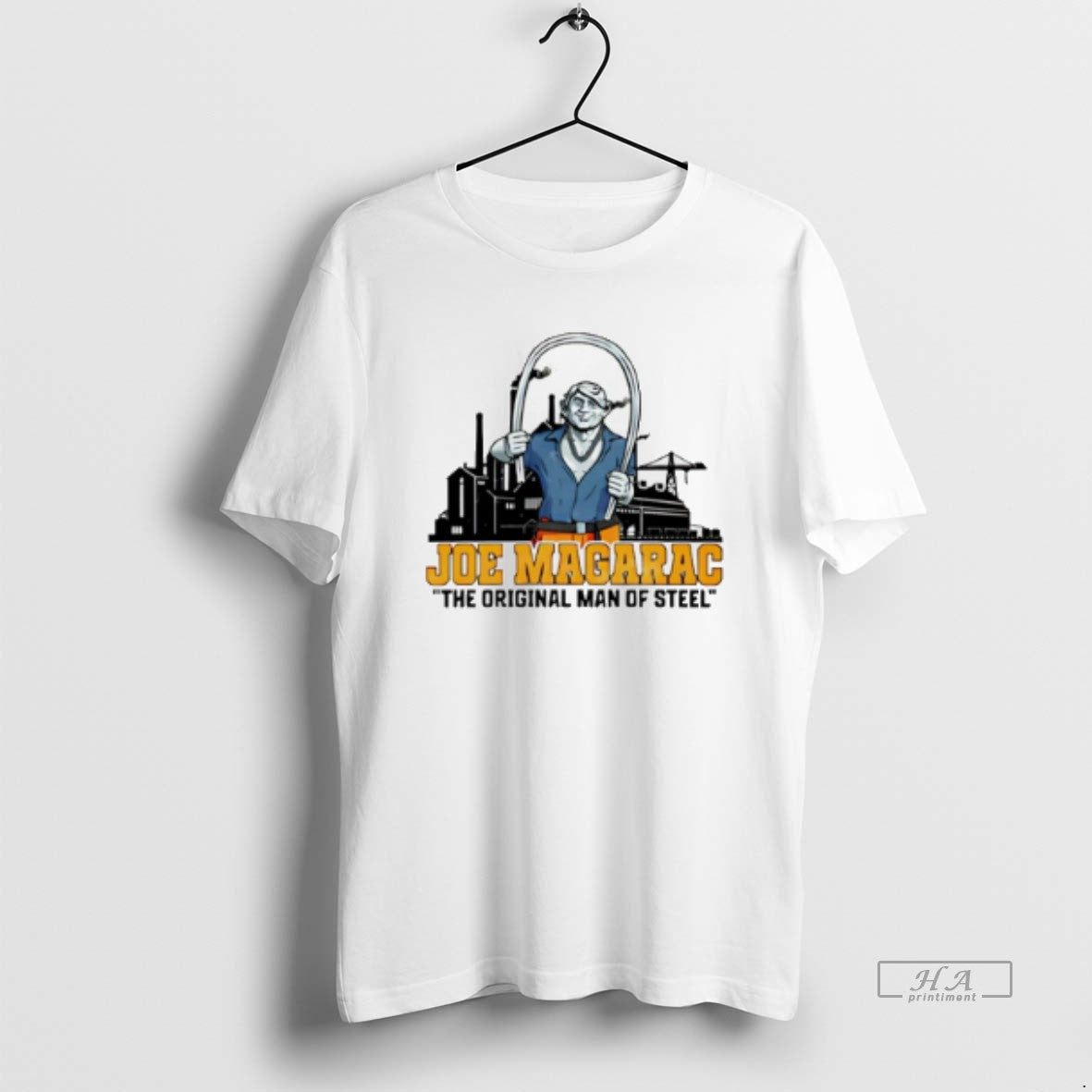 Official Joe Magarac The Man Of Steel Skyline T-Shirts, Hoodie, Sweatshirt | CiraTrend.com