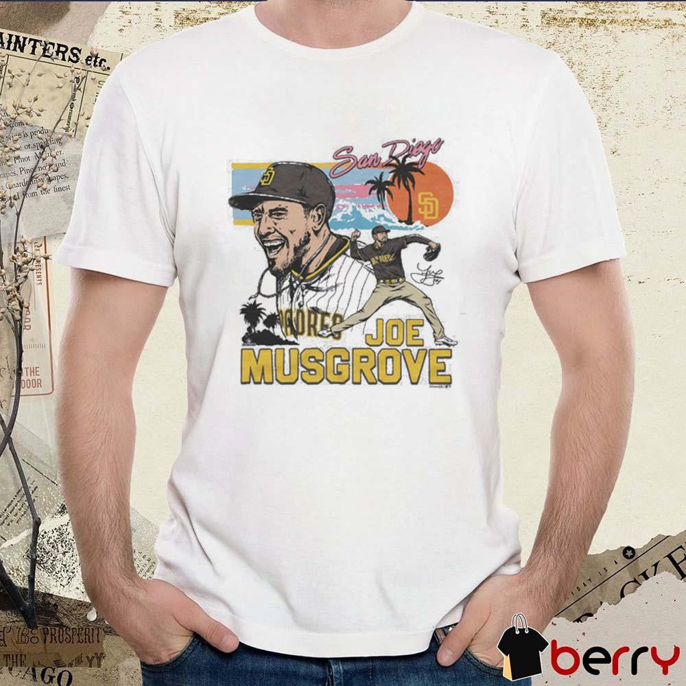 Joe Musgrove San Diego Padres MLB x Team Homage Signature Painting t-shirt