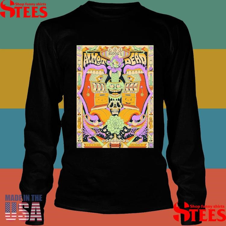 Joe Russo’s Almost Dead In Las Vegas, Nv At Brooklyn Bowl On April 23-25 2025 Poster Tour Shirts