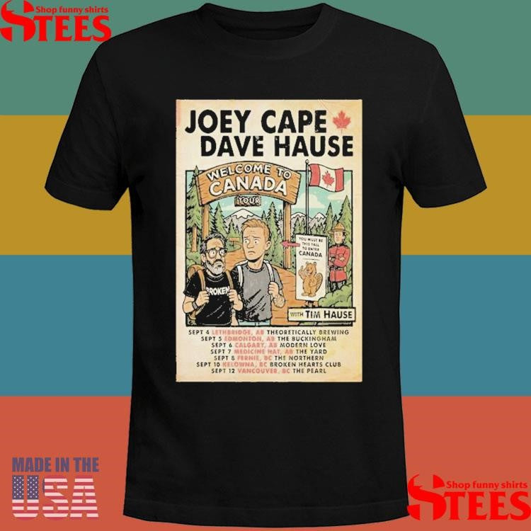 Joey Cape Dave Hause Welcome To Canada Tour 2025 T-shirts