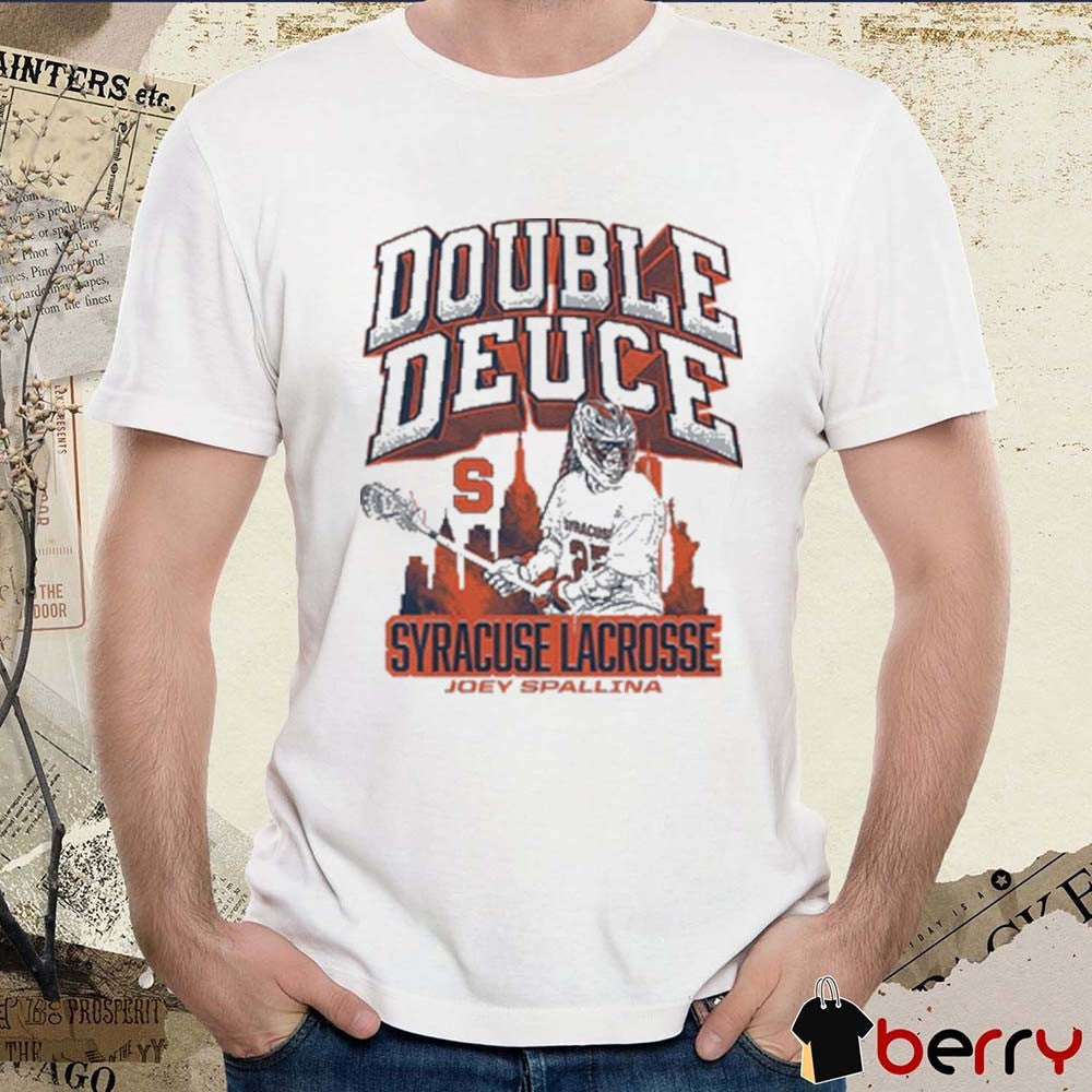 Joey Spallina Double Deuce Syracuse Orange Lacrosse NCAA Graphic t-shirt