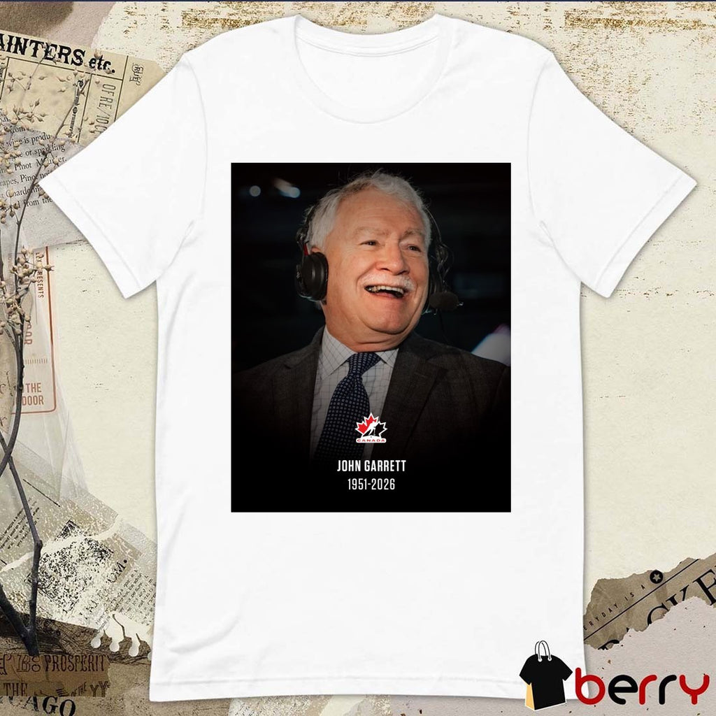 John Garrett 1951 – 2026 Hockey Canada t-shirt