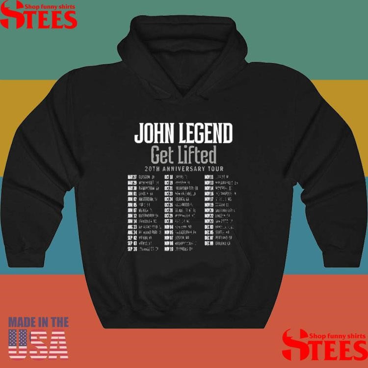 John Legend Get Lifted 20th Anniversary World Tour 2025 Shirts