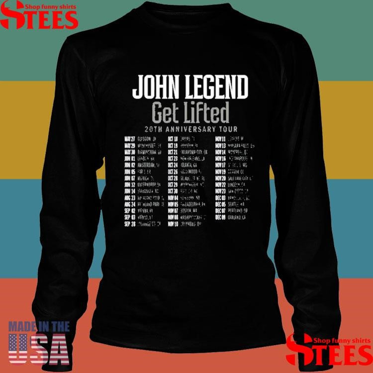 John Legend Get Lifted 20th Anniversary World Tour 2025 Shirts