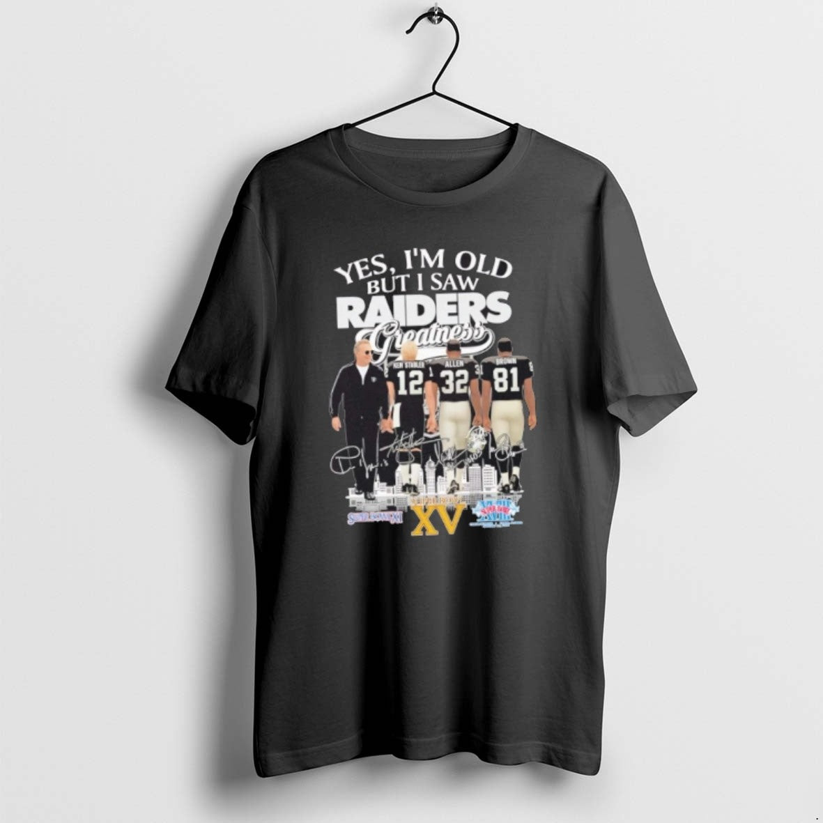 Official John Madden Ken Stabler Allen Brown Yes Im Old But I Saw Las Vegas T-Shirts, Hoodie, Sweatshirt | CiraTrend.com