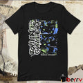 Johnnieguilbert Violent Dream Wolf Blue Green t-shirt