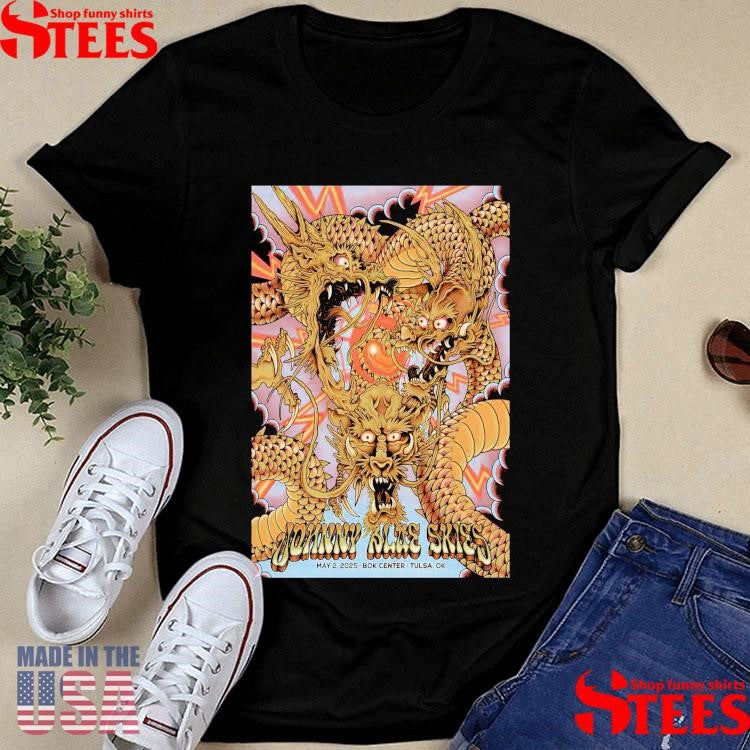 Johnny Blue Skies Bok Center Tulsa, Ok May 2 2025 Concert Shirts