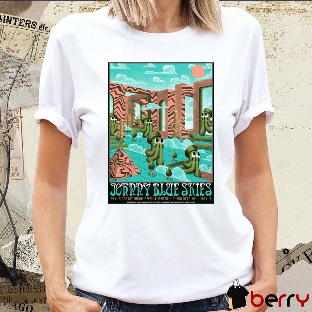 Johnny Blue Skies Skyla Credit Union Amphitheatre Charlotte NC May 13 2025 Poster t-shirt