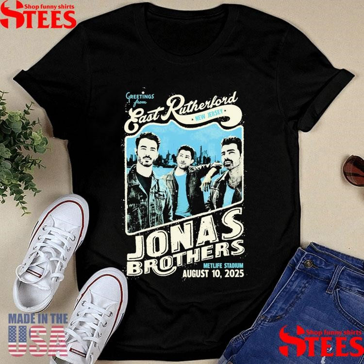 Jonas Brothers Greetings From Your Hometown New Jersey City T-shirts