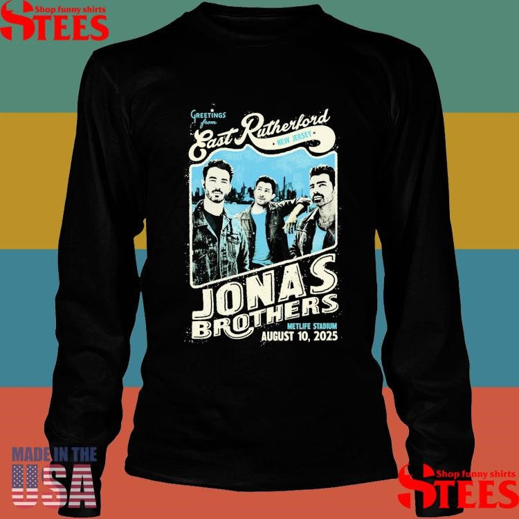 Jonas Brothers Greetings From Your Hometown New Jersey City T-shirts