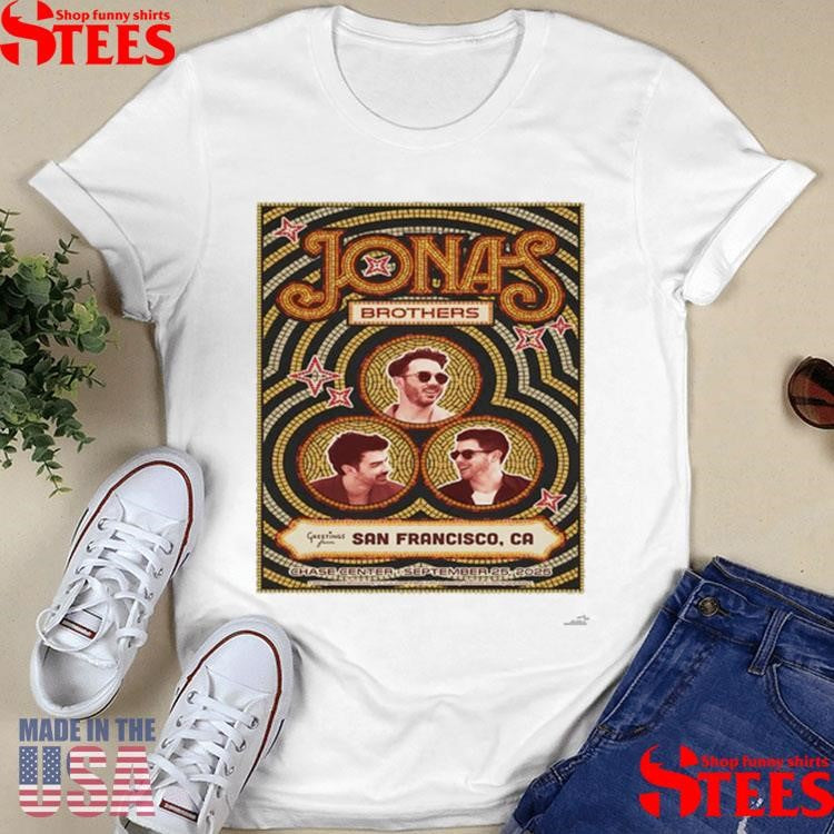 Jonas Brothers Sep 25, 2025 Chase Center In San Francisco, Ca Event T-shirt
