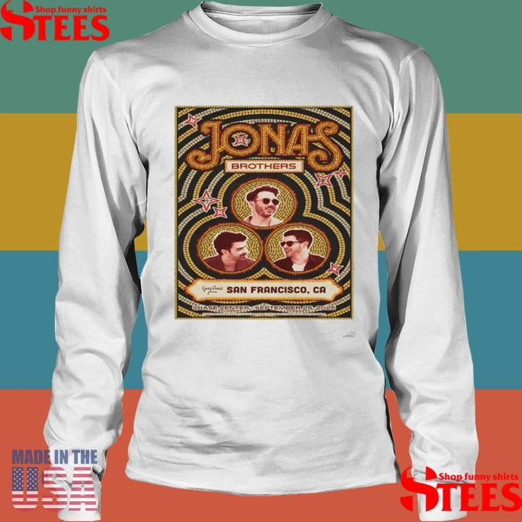 Jonas Brothers Sep 25, 2025 Chase Center In San Francisco, Ca Event T-shirt