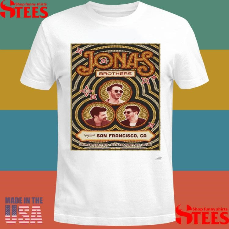 Jonas Brothers Sep 25, 2025 Chase Center In San Francisco, Ca Event T-shirt