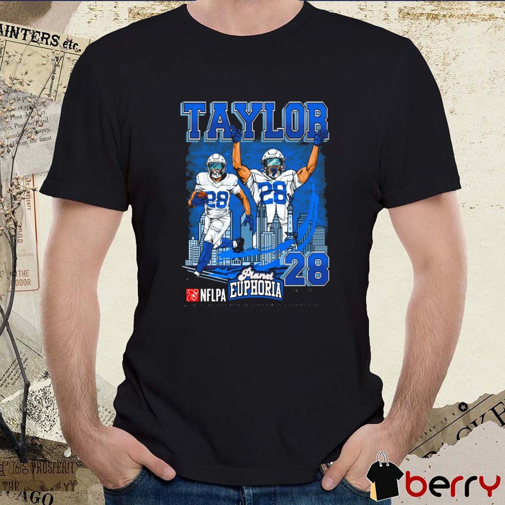 Jonathan Taylor Indianapolis Colts NFL Planet Euphoria Artwork t-shirt