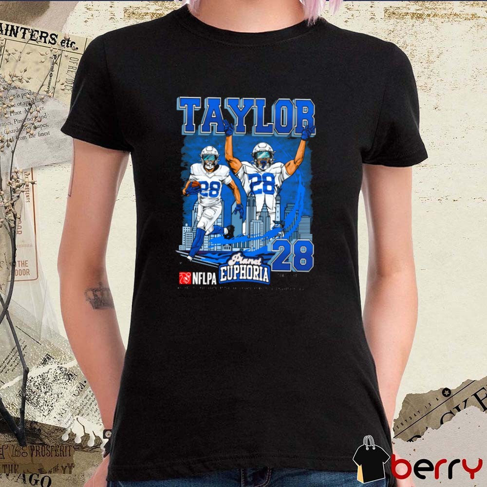 Jonathan Taylor Indianapolis Colts NFL Planet Euphoria Artwork t-shirt