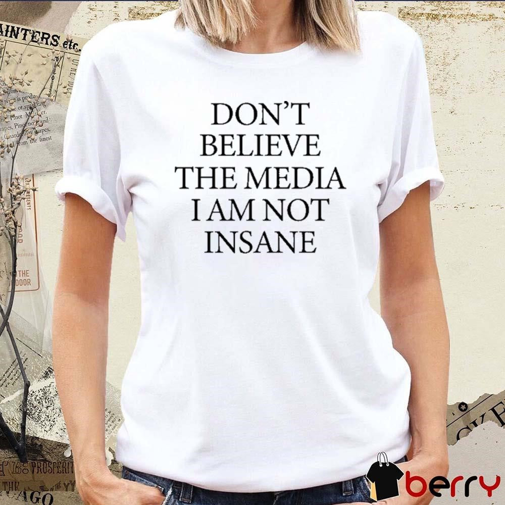 Joost Klein Wearing Don’t Believe The Media I Am Not Insane t-shirt