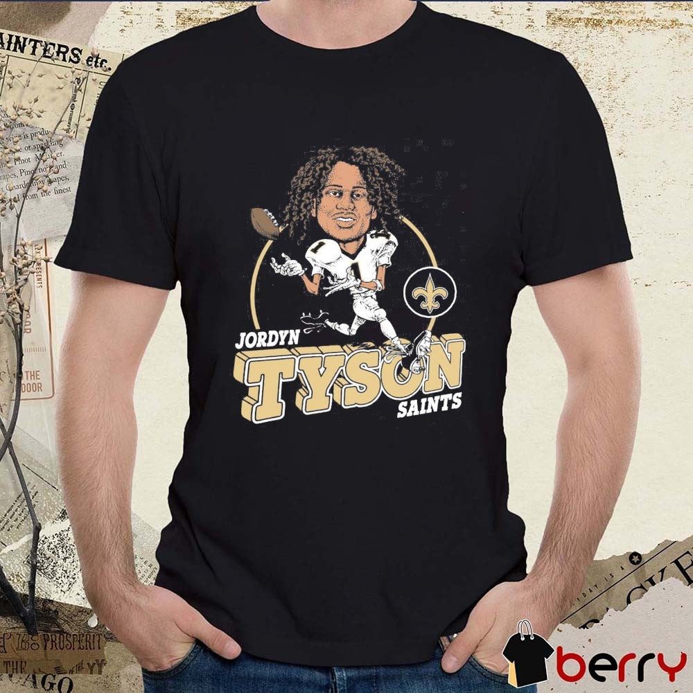 Jordyn Tyson New Orleans Saints 2026 NFL Draft Caricature Player Graphic t-shirt