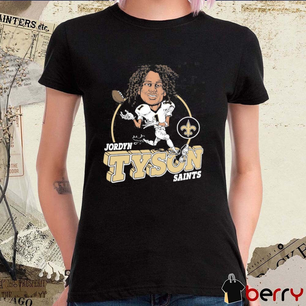 Jordyn Tyson New Orleans Saints 2026 NFL Draft Caricature Player Graphic t-shirt