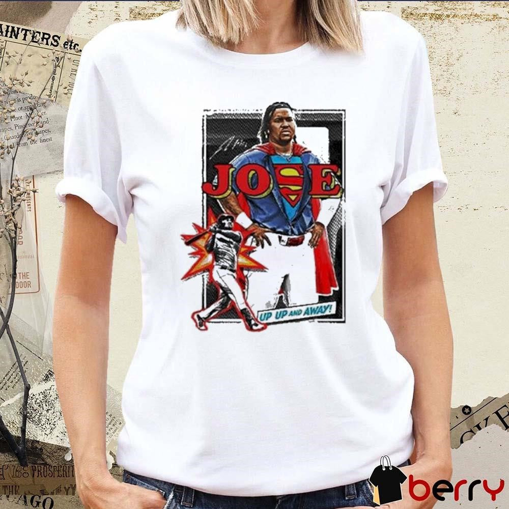 Jose Ramirez Cleveland Guardians Up Up And Away Superman Signature 2024 t-shirt