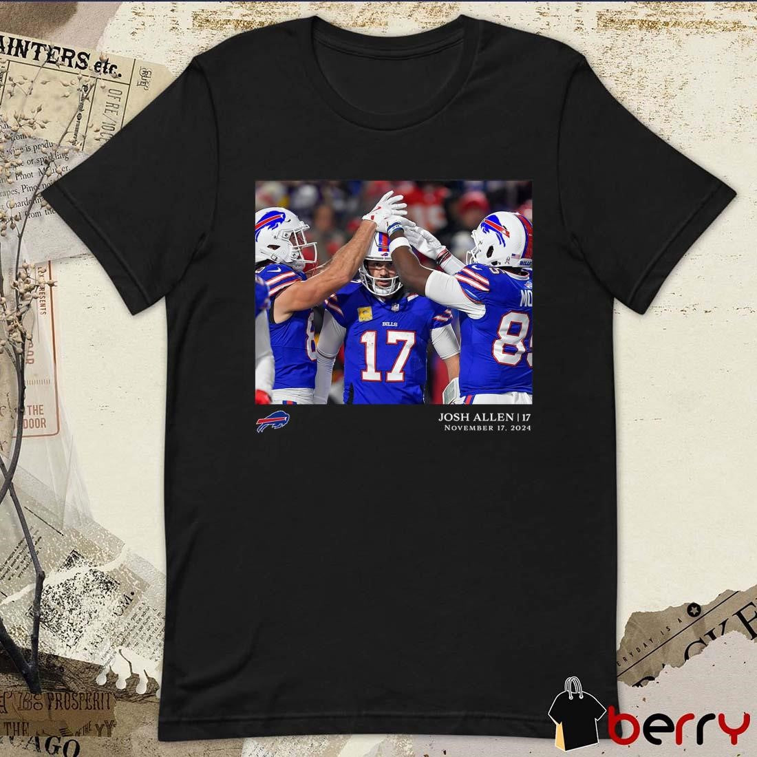 Josh Allen Buffalo Bills NFL Flash Features Week 11 November 17 2024 t-shirt