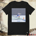 Josh Allen Flying Touchdown Snow Pixel Buffalo Bills NFL t-shirt