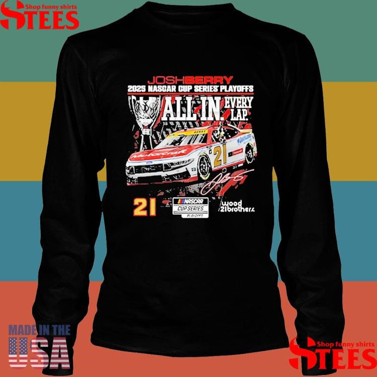 Josh Berry Checkered Flag Sports 2025 Nascar Cup Series Playoffs Ford Motorcraft All In T-shirts
