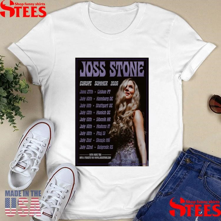Joss Stone Europe Summer 2026 Tour T-shirt