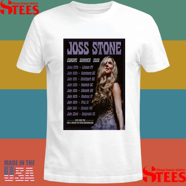 Joss Stone Europe Summer 2026 Tour T-shirt