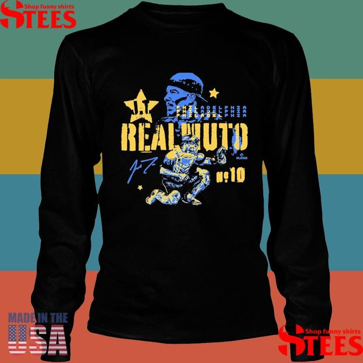 Jt Realmuto Miami Marlins Real Deal Grunge Mlbpa T-shirt