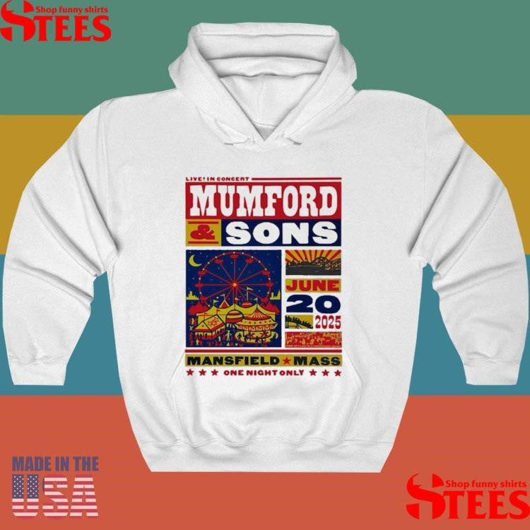 June 20 2025 Mumford & Sons Tour Mansfield, MA T-shirt