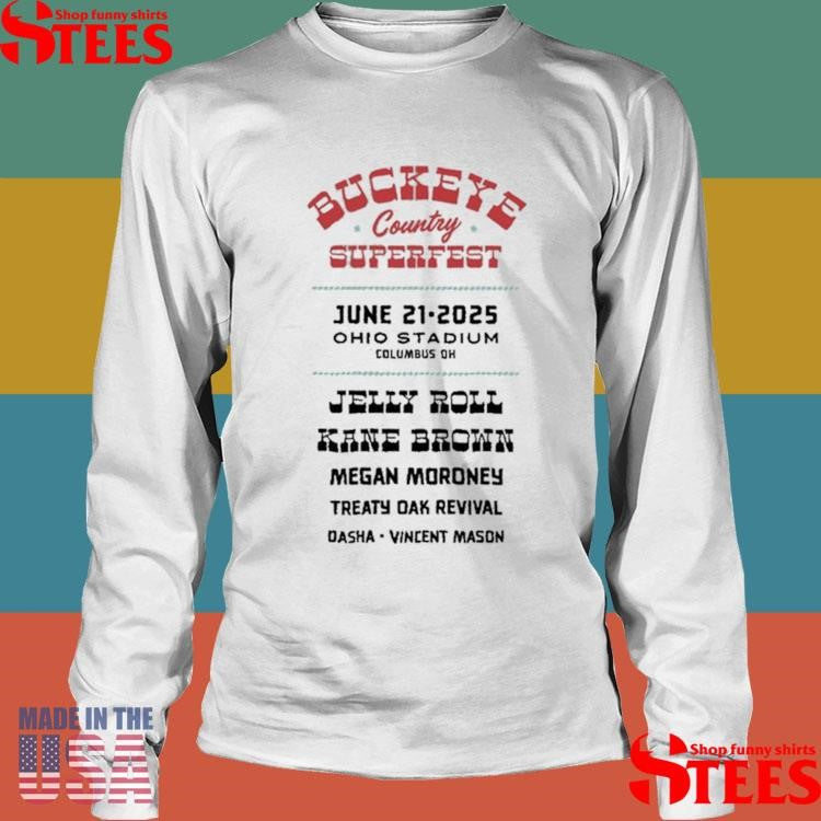 June 21, 2025 Ohio Stadium T-shirt Buckeye Country Superfest T-shirt