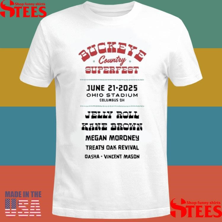 June 21, 2025 Ohio Stadium T-shirt Buckeye Country Superfest T-shirt