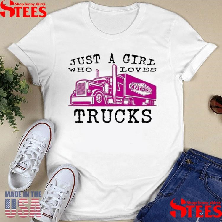 Just A Boy Who Loves Trucks Young Enthuzst T-shirts