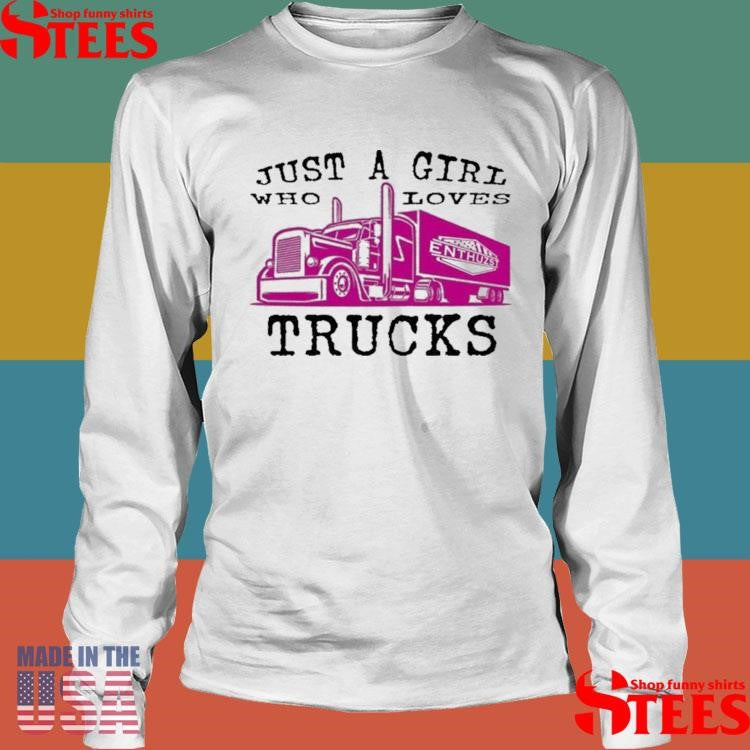 Just A Boy Who Loves Trucks Young Enthuzst T-shirts