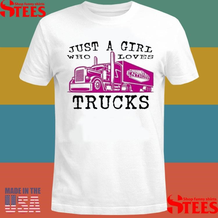 Just A Boy Who Loves Trucks Young Enthuzst T-shirts