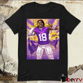 Justin Jefferson Minnesota Vikings NFL Most Receiving Yards By A Player In His First 5 Seasons Poster t-shirt
