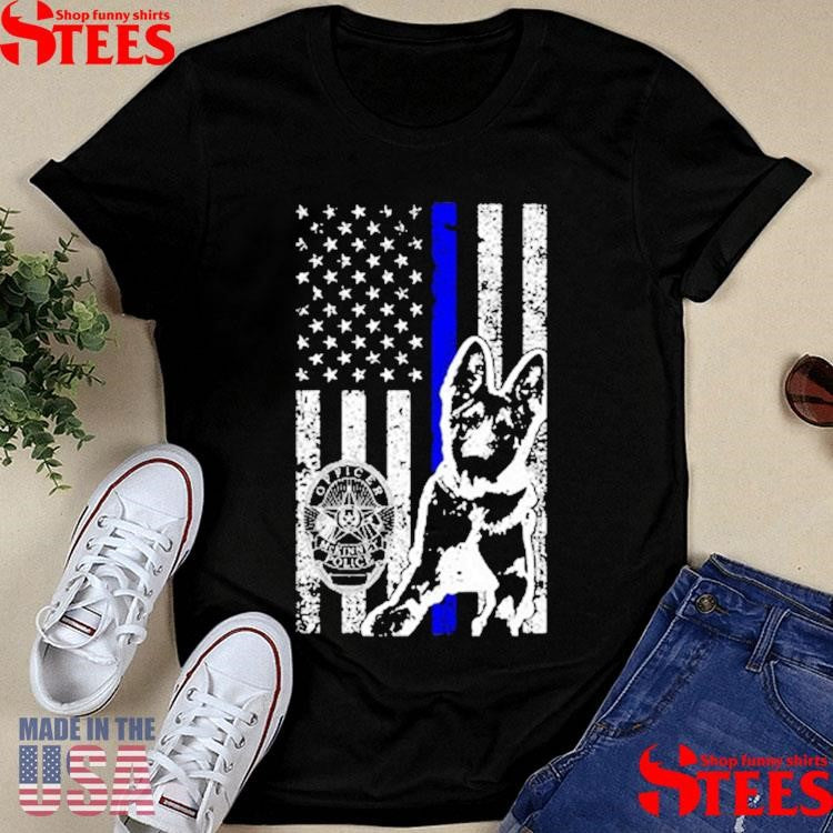 K9 Azi Fundraiser Dog American Flag Shirts