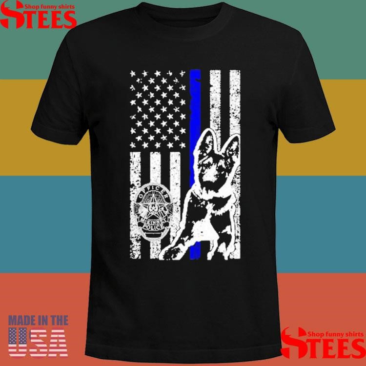 K9 Azi Fundraiser Dog American Flag Shirts
