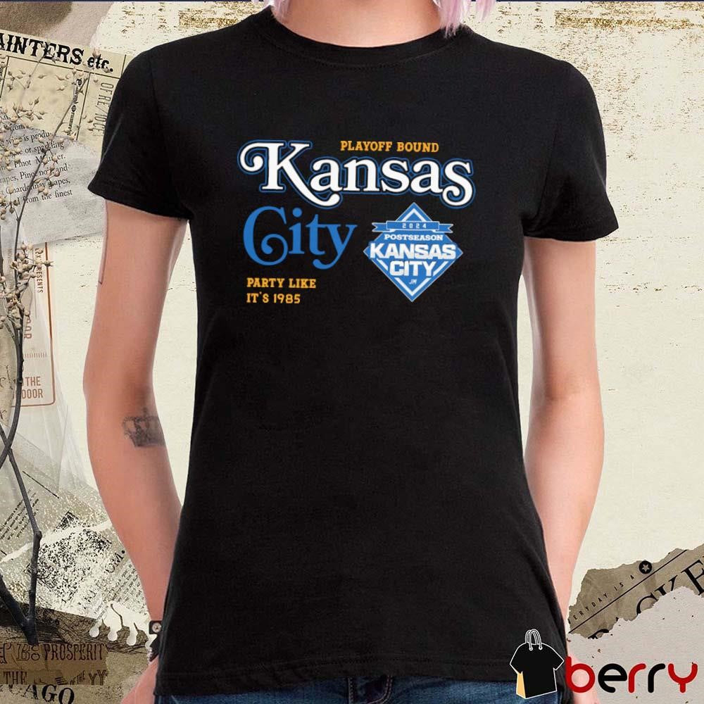 Kansas City Royals KC October Playoff Bound Party Like It’s 1985 Postseason 2024 t-shirt