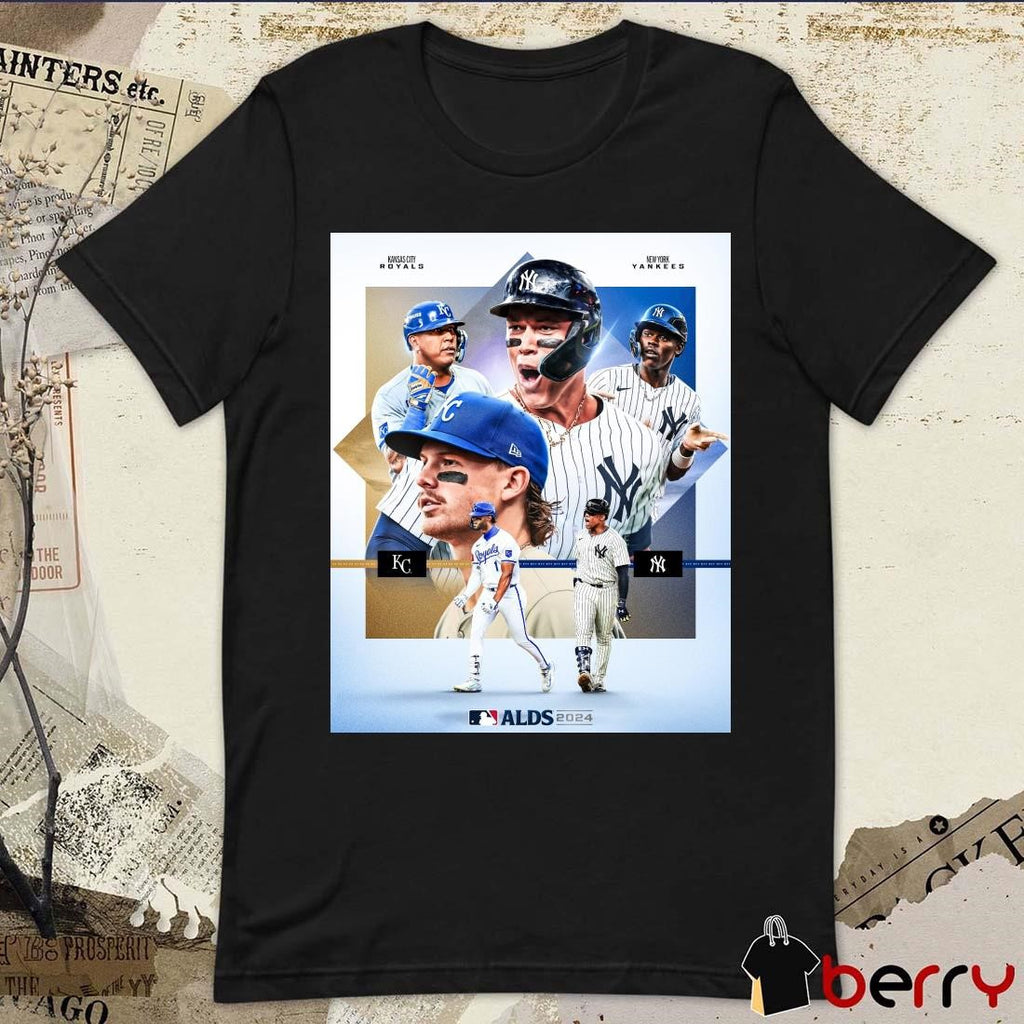 Kansas City Royals at New York Yankees MLB ALDS Poster 2024 t-shirt