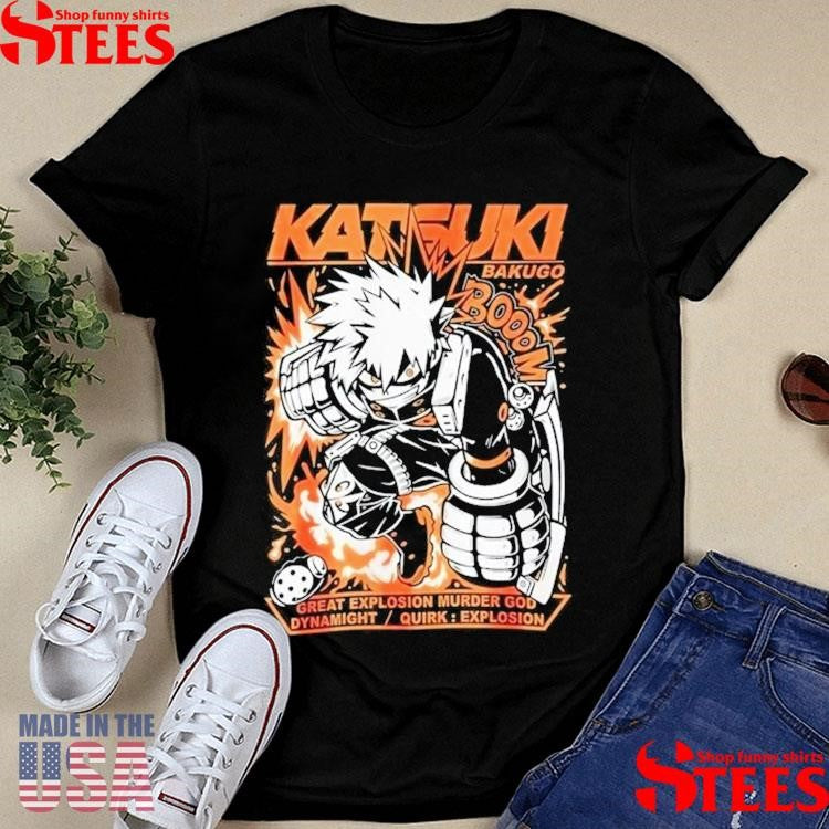 Katsuki Bakugo Explosion Character T-shirt