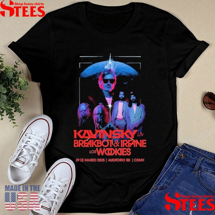 Kavinsky Auditorio Bb Cdmx, Mexico March 29th 2025 Shirts