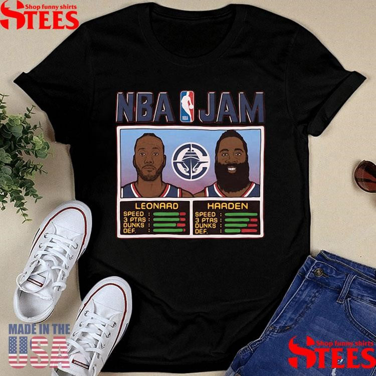 Kawhi Leonard And James Harden NBA Jam Los Angeles Clippers Shirts