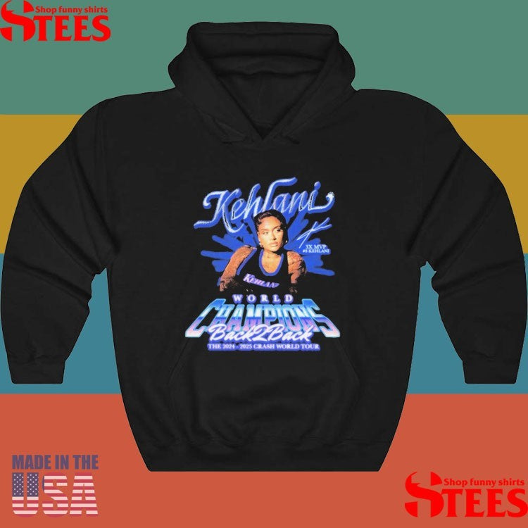 Kehlani World Champions Back 2 Back Crash Tour 2025 Shirts