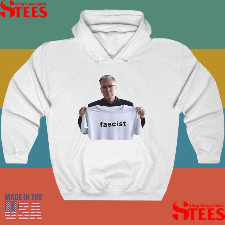 Keith Olbermann Holding Up Fascist Shirts
