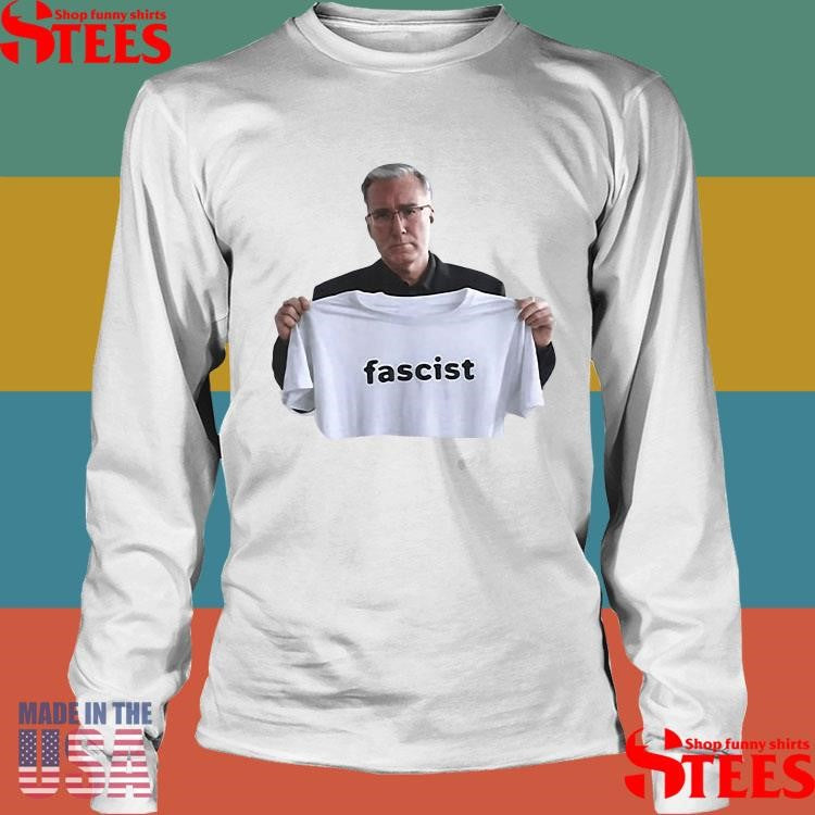 Keith Olbermann Holding Up Fascist Shirts