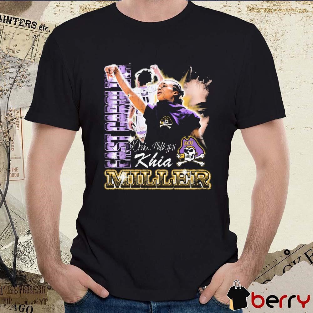 Khia Miller East Carolina Pirates 90s Graphic Signature t-shirt