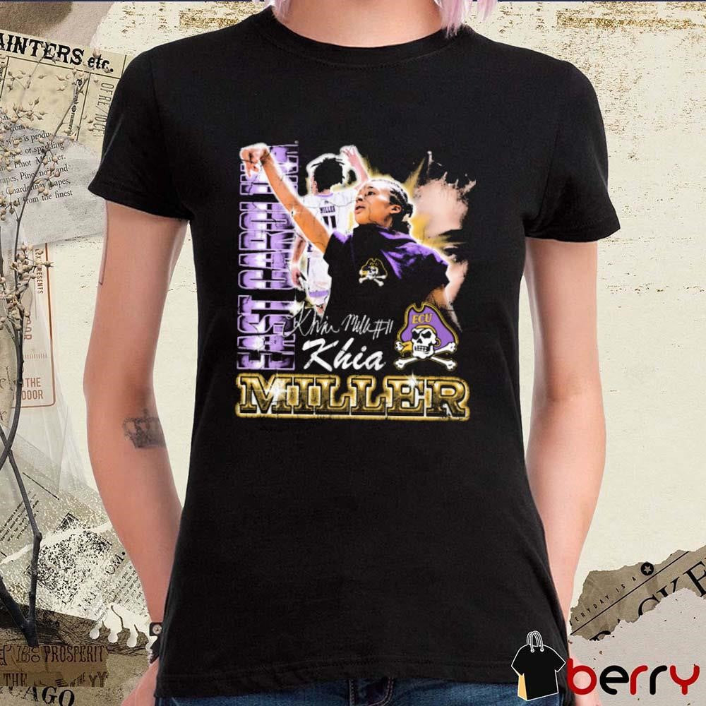 Khia Miller East Carolina Pirates 90s Graphic Signature t-shirt